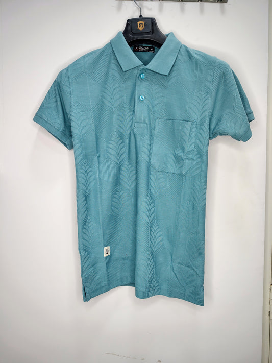 Classy Aqua Blue Polo T‑Shirt: The Perfect Smart-Casual Look for Men 👔✨